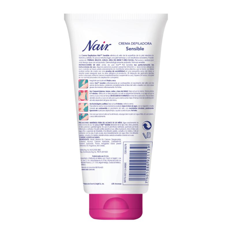 Nair Crema Depilatoria Para Piel Sensible 150Ml - Farmacias Arrocha