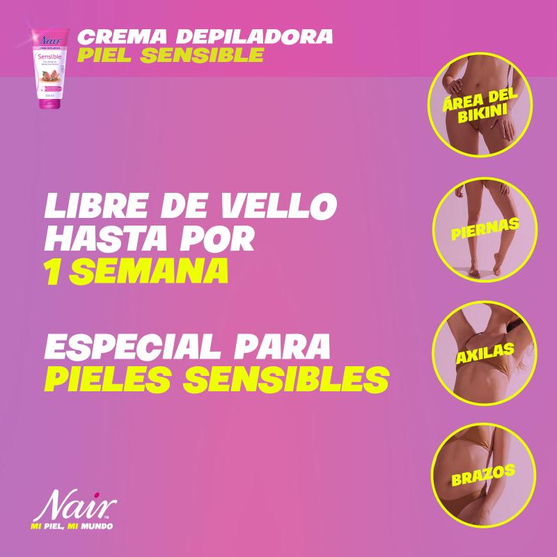 Nair Crema Depilatoria Para Piel Sensible 150Ml - Farmacias Arrocha
