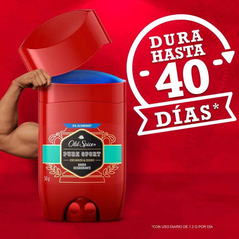 Barra Desodorante Old Spice Pure Sport 50 g - Farmacias Arrocha