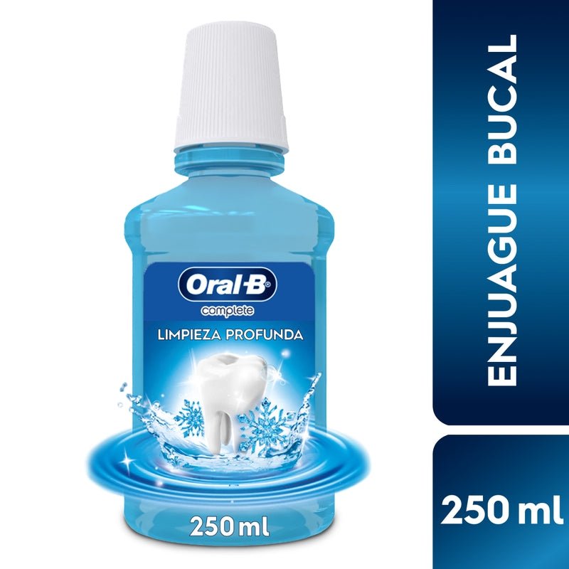 Enjuague Bucal Oral - B Complete, con Flúor y sabor a menta, 250 ml - Farmacias Arrocha