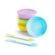Munchkin Set 4 Bowl Con Tapas Y 2 Cucharas - Farmacias Arrocha