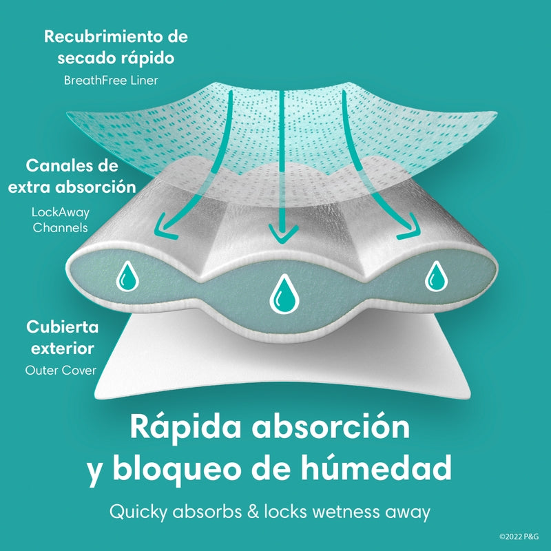 Pañales Pampers Swaddlers Talla 3, 112 unidades - Farmacias Arrocha