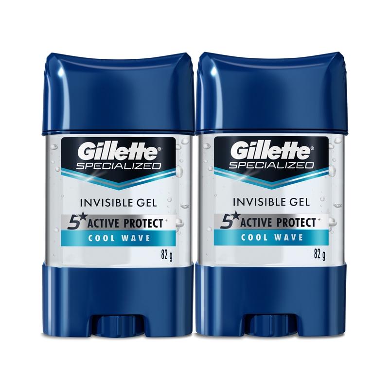 Gel Antitranspirante Gillette Specialized Cool Wave 82 g, 2 Unidades - Farmacias Arrocha