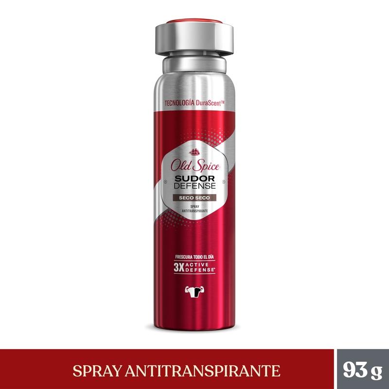 Spray Antitranspirante Old Spice Sudor Defense Seco Seco 93 g - Farmacias Arrocha