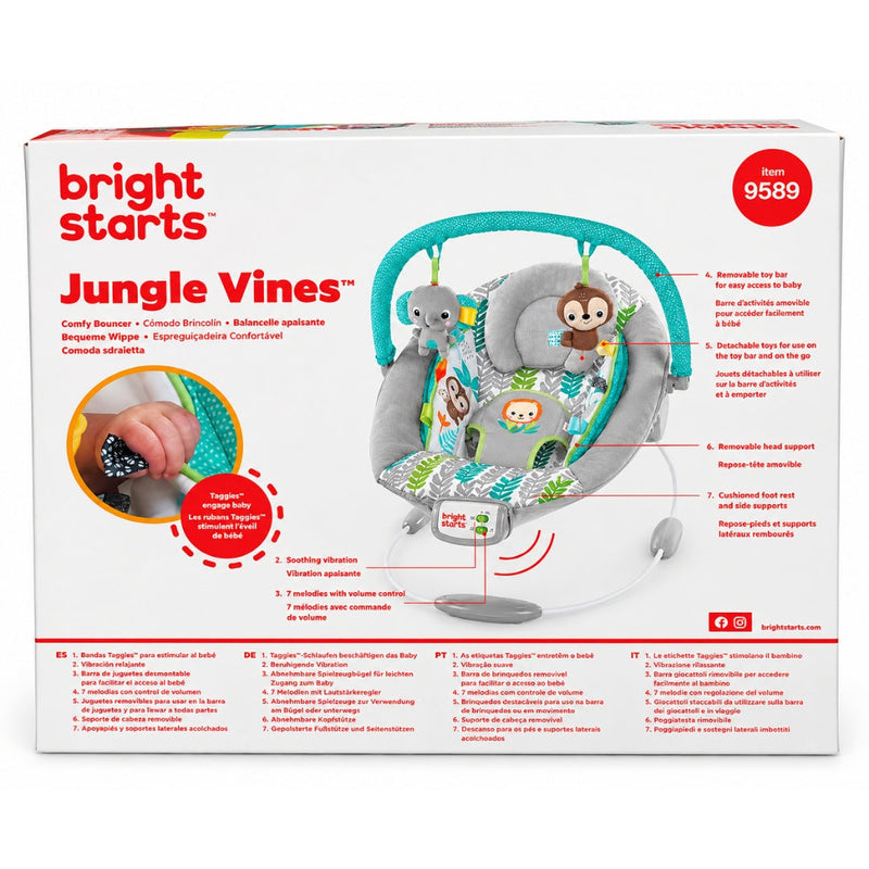 Bouncer Jungle Vines Comfy  Bright Starts