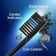 Cepillo de dientes suave Oral - B Indicator Black Charcoal 3 Unidades - Farmacias Arrocha