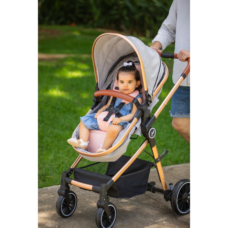 Premium Baby Coche 3 En 1 Mike Gris Rosado - Farmacias Arrocha