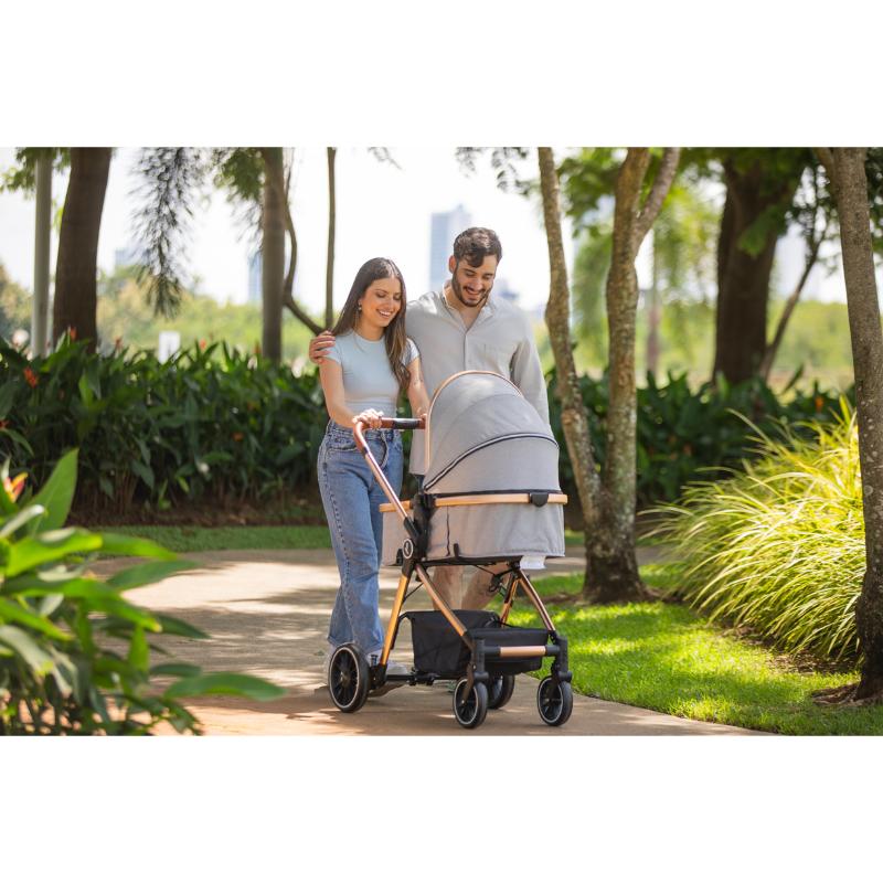 Premium Baby Coche 3 En 1 Mike Gris Rosado - Farmacias Arrocha
