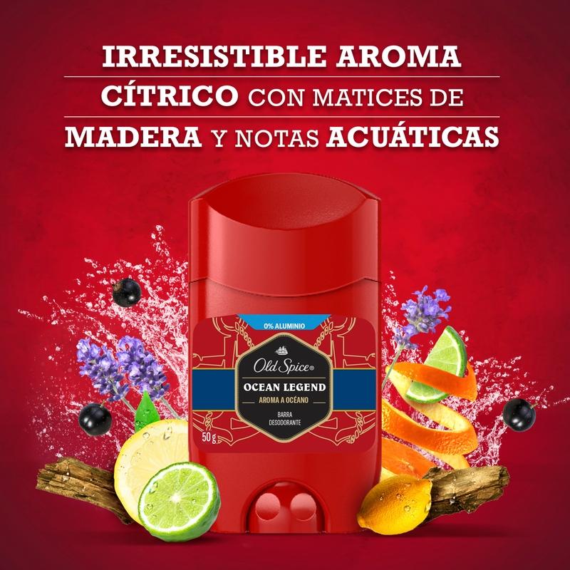 Barra Desodorante Old Spice Ocean Legend 50 g - Farmacias Arrocha