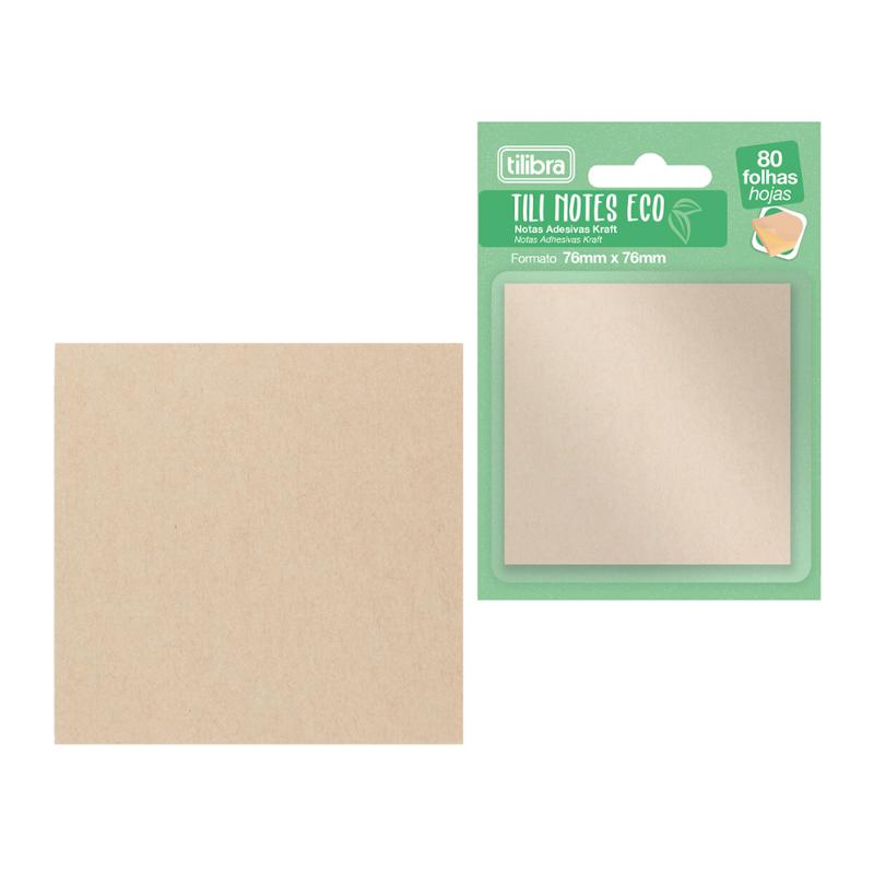Tili Notes 76X76Mm Kraft Eco Blister - Farmacias Arrocha