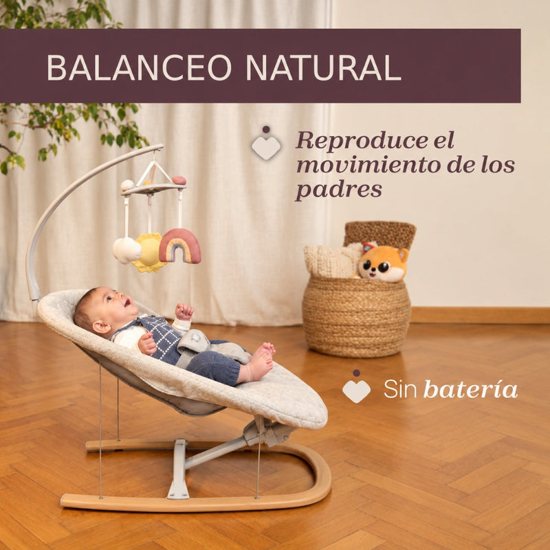 Bouncer Zen Wave Wooden Grey Chicco