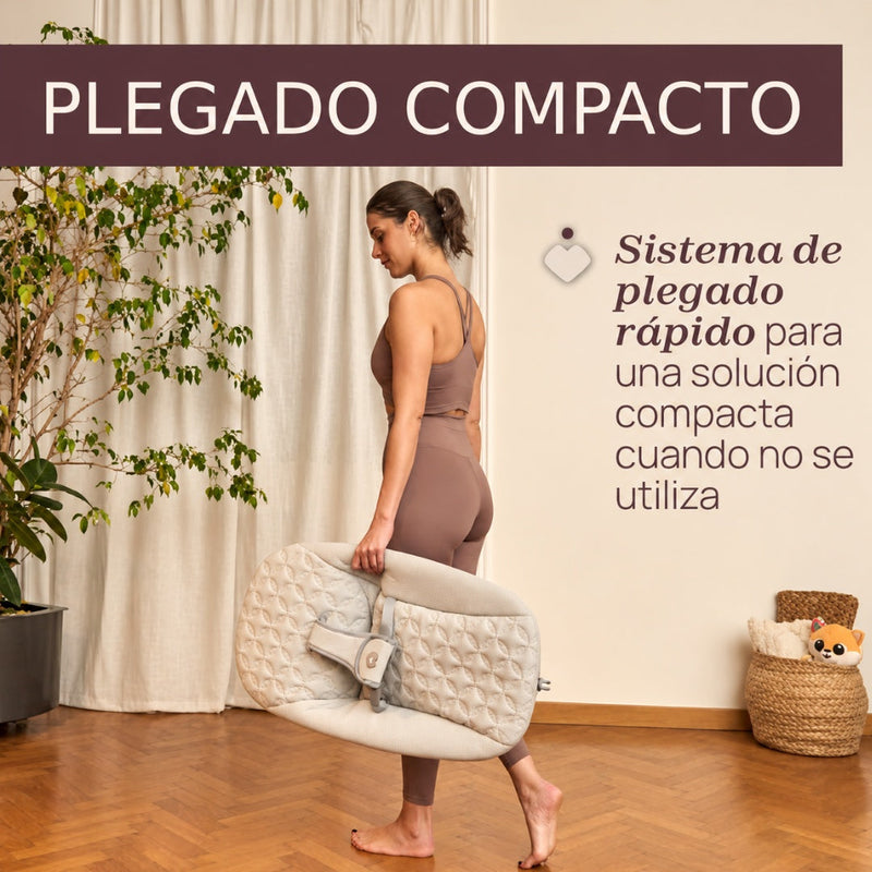 Bouncer Zen Wave Wooden Grey Chicco
