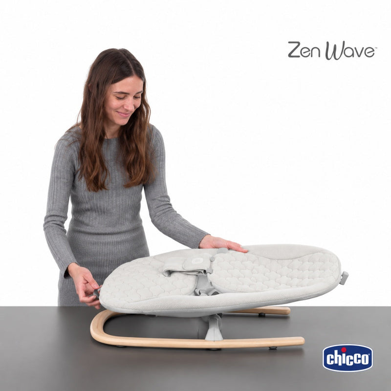 Bouncer Zen Wave Wooden Grey Chicco