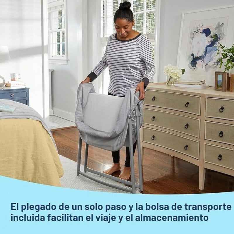 Graco Moisés Portátil 2 en 1 DreamMore Gris