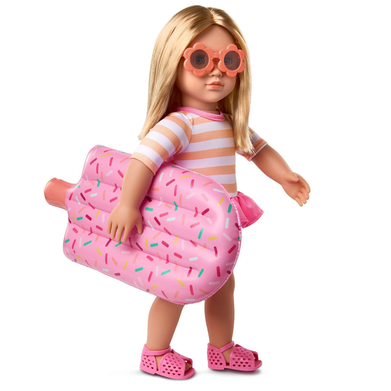 Muñeca Margot de 18" con Swimsuit y Flotador - Farmacias Arrocha