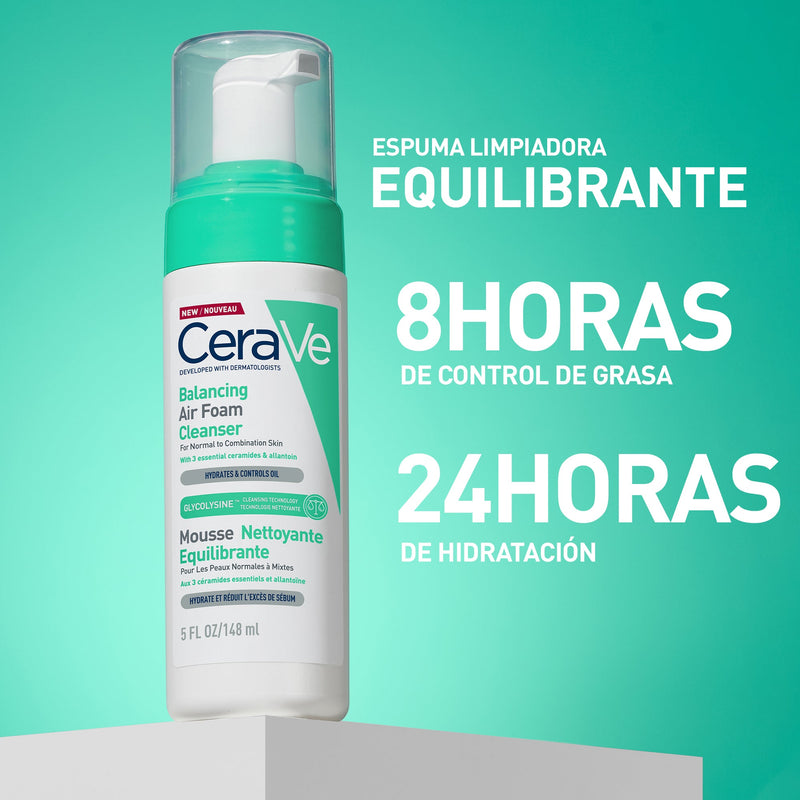 Cerave Limpiador Air Foam Reequilibrante 148ml - Farmacias Arrocha