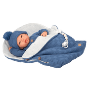 Bebé Reborn Alberto azul con saco de dormir - Farmacias Arrocha