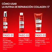 VICHY DERCOS REPARADOR COLLAGEN 17 FILLER PRE SHAMPOO 200 ML - Farmacias Arrocha
