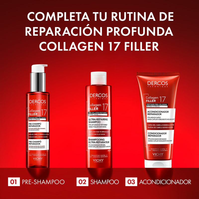 VICHY DERCOS REPARADOR COLLAGEN 17 FILLER ACONDICIONADOR 200 ML - Farmacias Arrocha