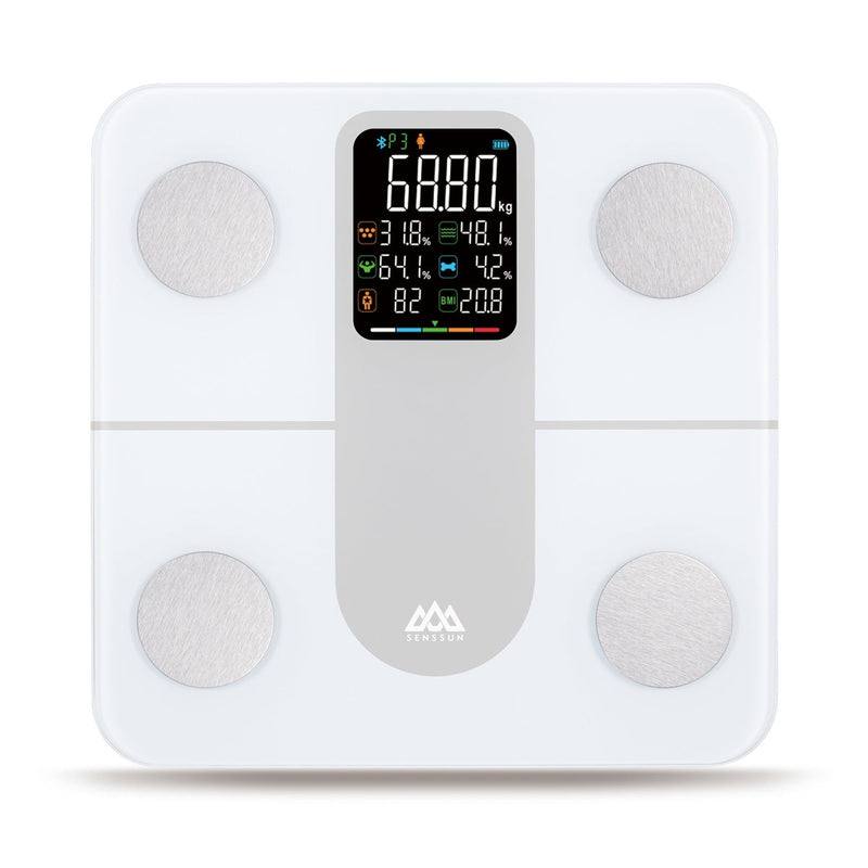 Medidor de Peso Inteligente Bluetooth con Analizador Corporal 