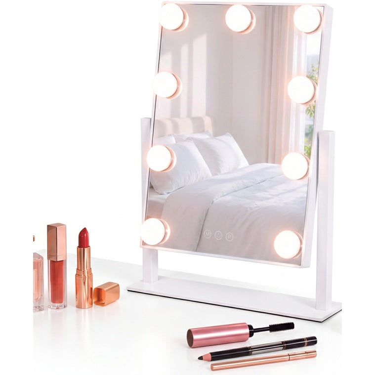 Espejo para Maquillaje Serena House con 9 Focos LED "(25 x 30 cm)" - Farmacias Arrocha