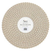 Set de 4 Individuales Redondos Decorativos Serena House – 38 cm - Farmacias Arrocha