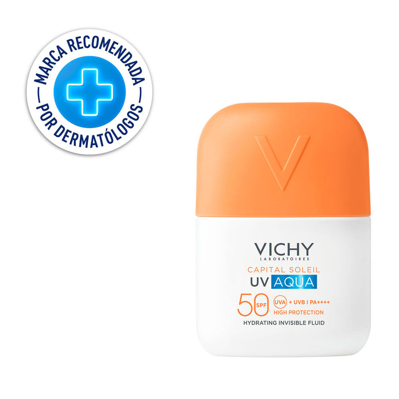 Vichy Capital Soleil Uv Aqua Fluido Hidratante Invisible Sfp50 50 Ml - Farmacias Arrocha
