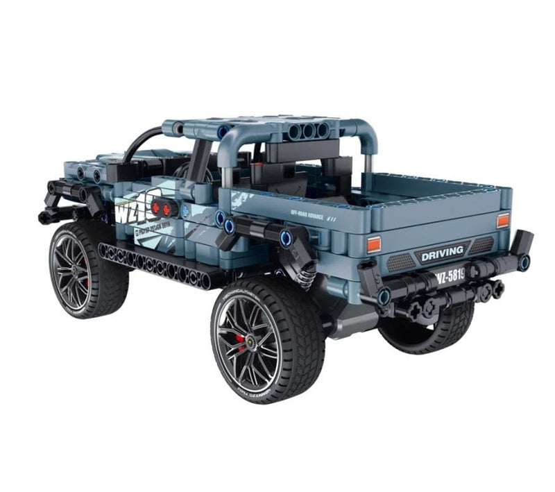 Coche Todoterreno Azul con Pullback - 463 Piezas - Farmacias Arrocha