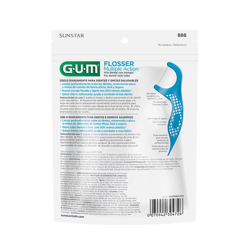 Gum Flosser Accion Multiple Menta Fresca - Farmacias Arrocha