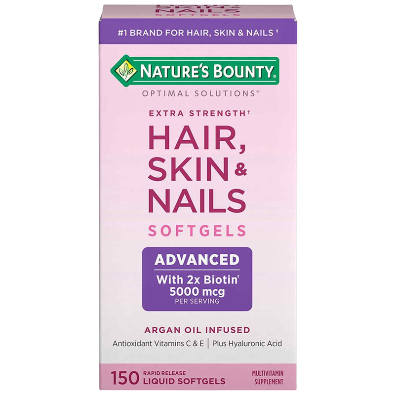Nature's Bounty Hair Skin & Nails 150 Softgels - Farmacias Arrocha
