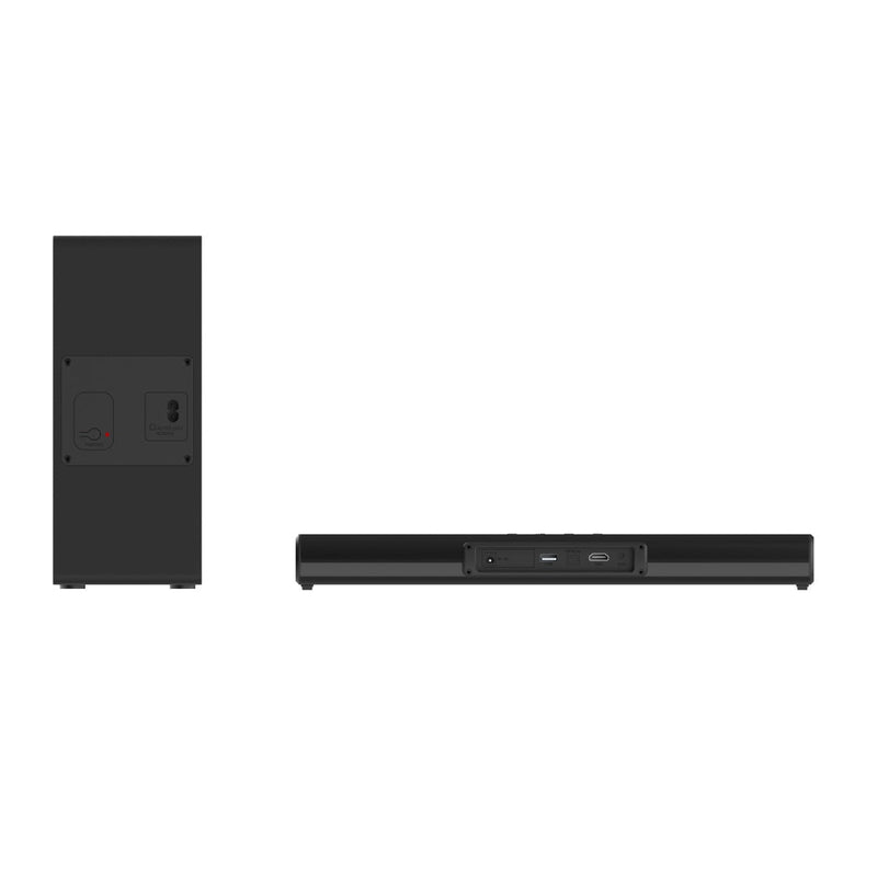 Barra de Sonido con Subwoofer Inalámbrico con 80W RMS | 2.1 canales |