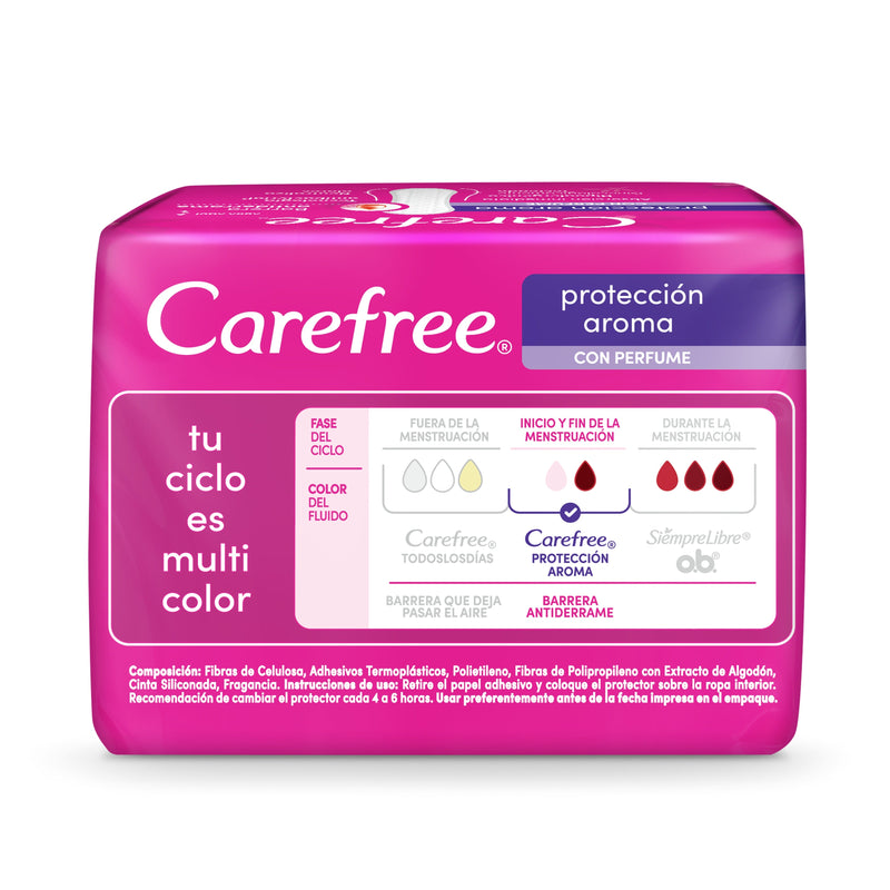 Protectores CAREFREE® Protección Aroma 15 UND