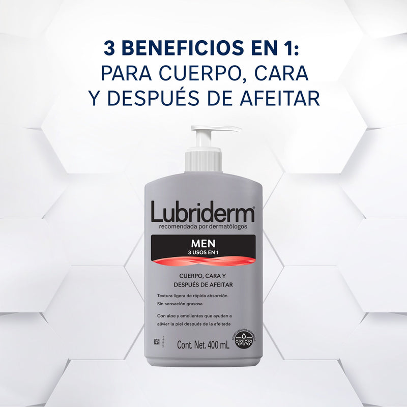 Crema Corporal LUBRIDERM For Men 400 ML