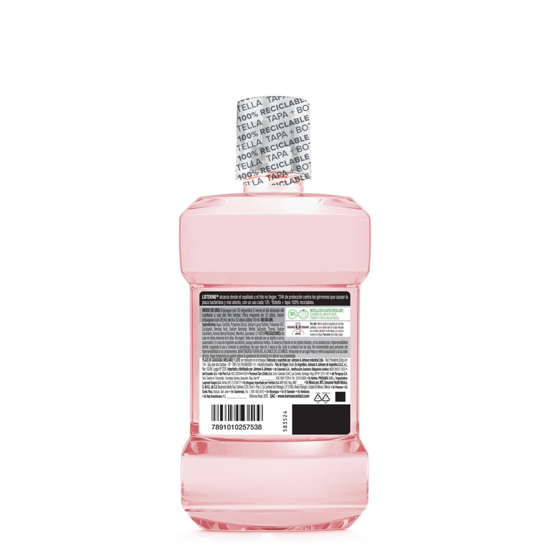 Enjuague Bucal LISTERINE®  Sandía Frescura Suave Sin Alcohol 500 ml