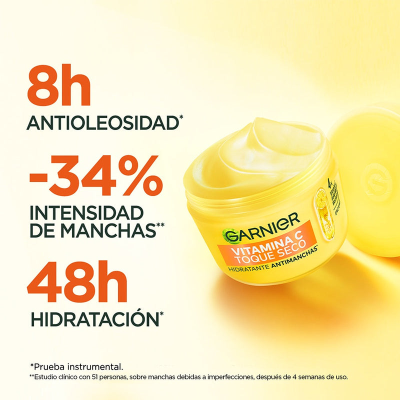 Crema Hidratante Garnier Toque Seco Vitamina C 85 gr
