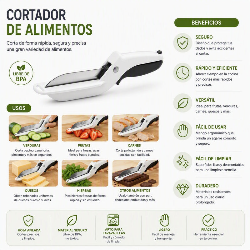 cuchillo de cocina multifuncional