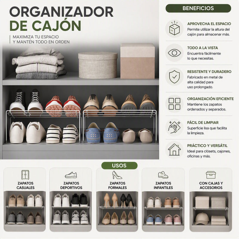 Set de  organizadores para zapatos