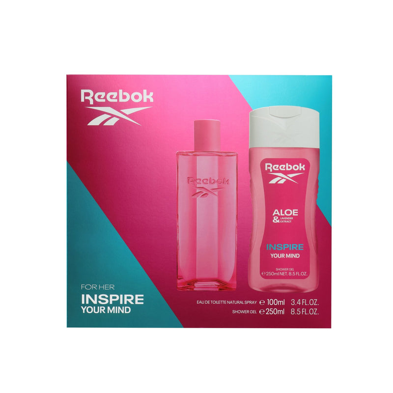 Set Reebok Inspire Your Mind for Her EDT 100ml + SG 250ml - Farmacias Arrocha