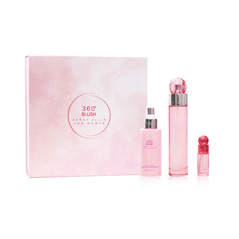 Set Perry Ellis 360 Blush For Women Gift - Farmacias Arrocha
