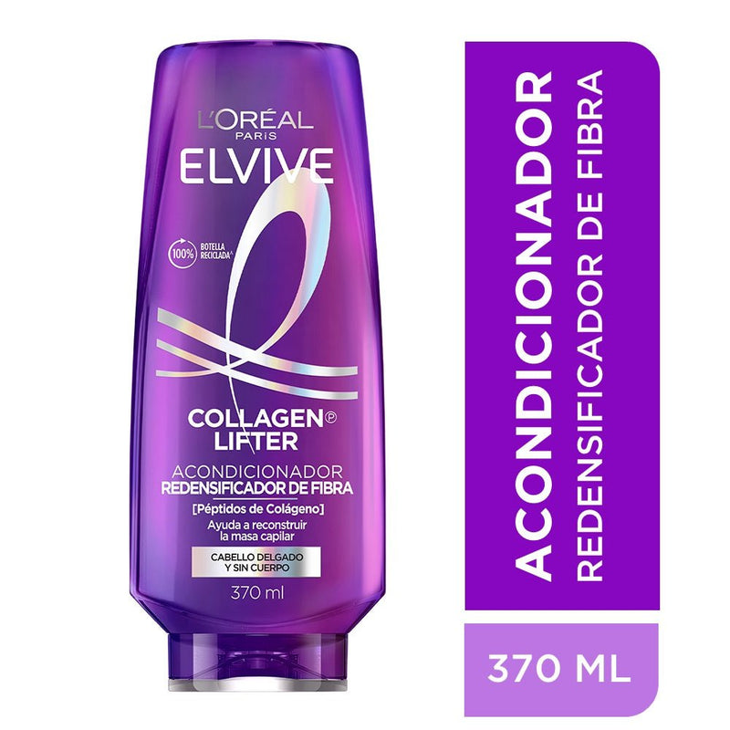 Acondicionador L'Oreal Paris Colageno Lifter 370ml - Farmacias Arrocha
