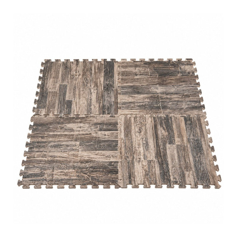 Alfombra de Espuma para Bebé Diseño Madera 4 Piezas - Farmacias Arrocha