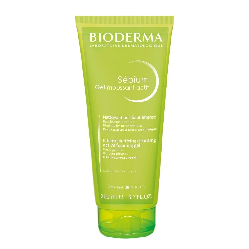 Bioderma Sebium gel Moussant gel Actif 200ml - Farmacias Arrocha