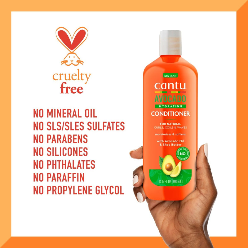 Cantu Avocado Hydrating Cream Conditioner, 13.5 fl oz - Farmacias Arrocha
