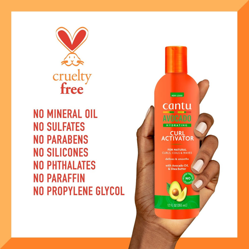 Cantu Avocado Hydrating Curl Activator Cream, 12 fl oz - Farmacias Arrocha