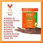 Cantu Avocado Hydrating Styling Gel, 18.5 oz - Farmacias Arrocha