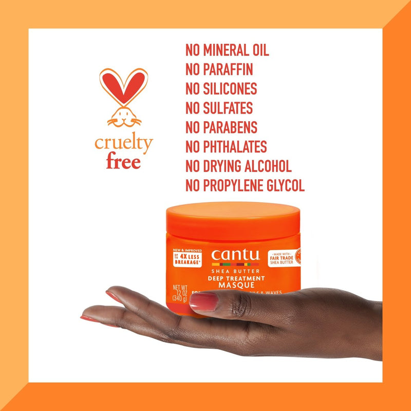 Cantu Deep Treatment Masque with Shea Butter for Natural Hair, 12 oz - Farmacias Arrocha