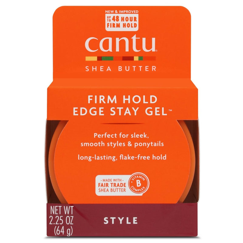 Cantu Firm Hold Edge Stay Gel with Shea Butter, 2.25 oz - Farmacias Arrocha