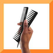 Cantu Style Carbon Fiber Hair Combs, 2 piece set - Farmacias Arrocha