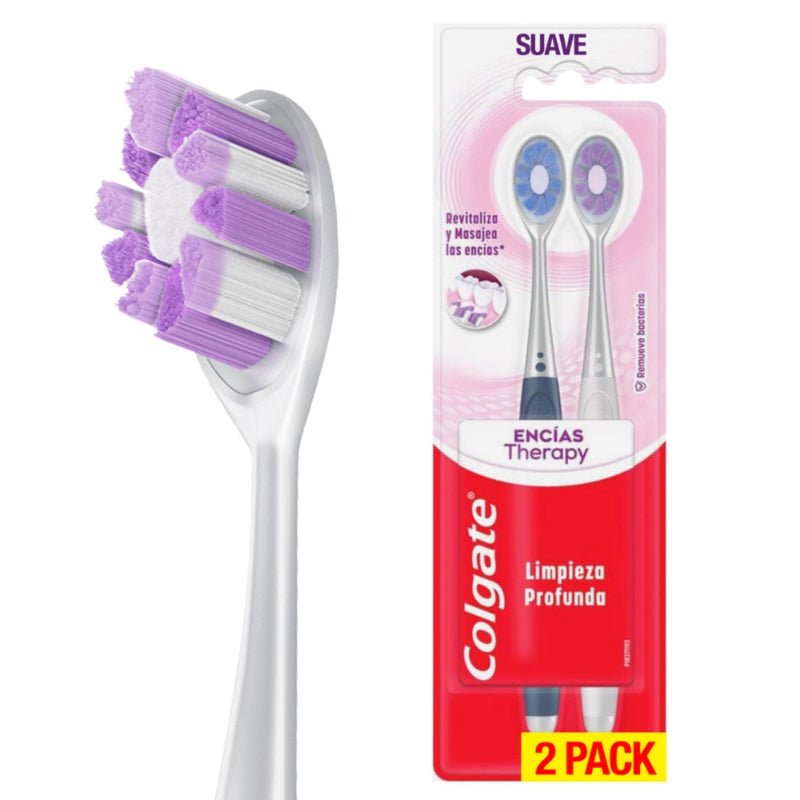 Cepillo Dental Colgate Encías Therapy 2 Pack - Farmacias Arrocha