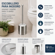 Cepillo para inodoro de acero inoxidable - Farmacias Arrocha